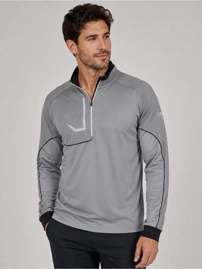 Galvin Green Men Gray Half Zip Golf Performance Sweatshirt XL Technical Luxury